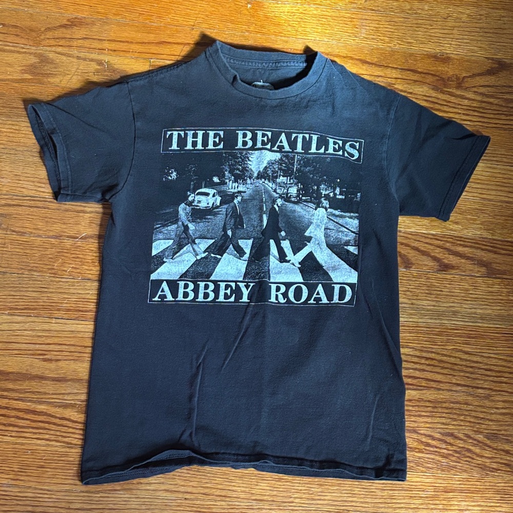 The Beatles Black Abbey Road Graphic Tee